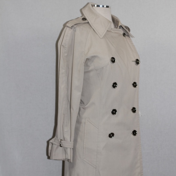 London Fog beige Double Breasted Trench Coat - Picture 9 of 15